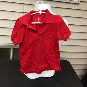 Country Club Chic Boy red small chaps short sleeves